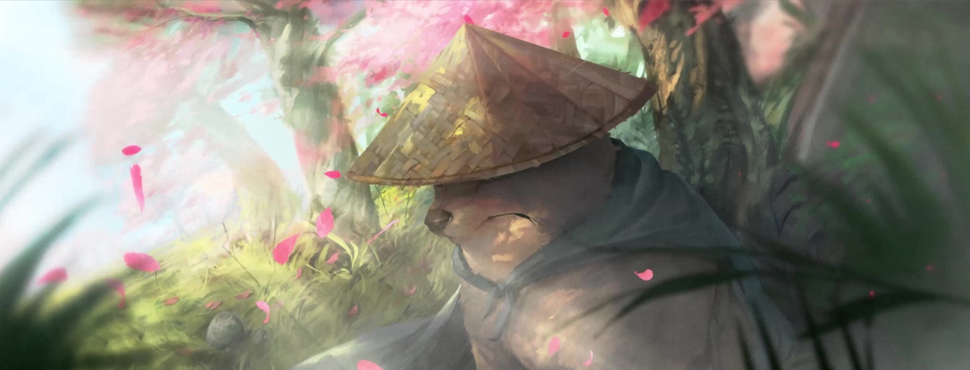 Samurai Doge defending his virtual lands from the most evil NFTs in the metaverse