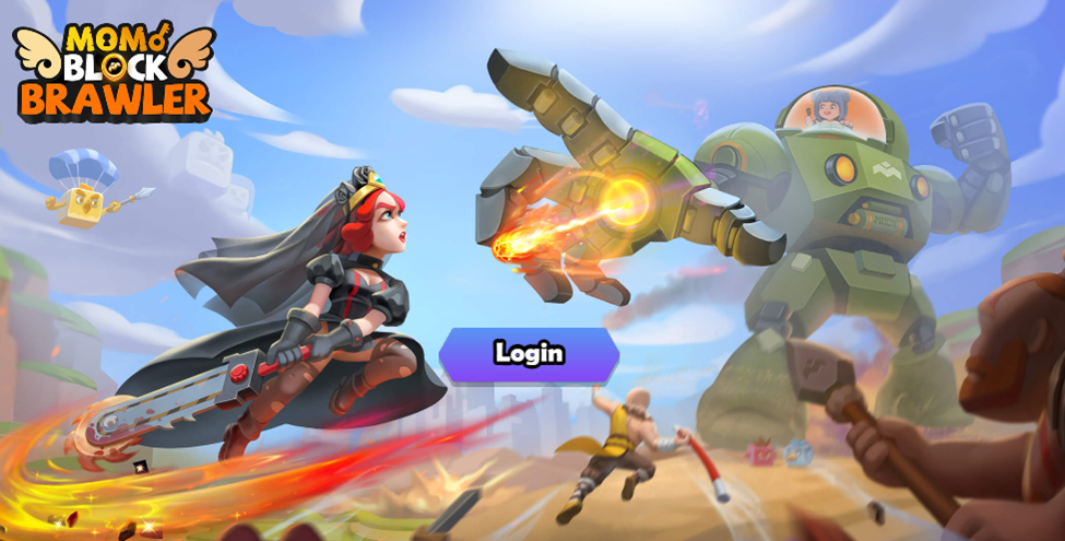 Мини-игра Block Brawler - одна из игр NFT Play-to-Earn от MOMO