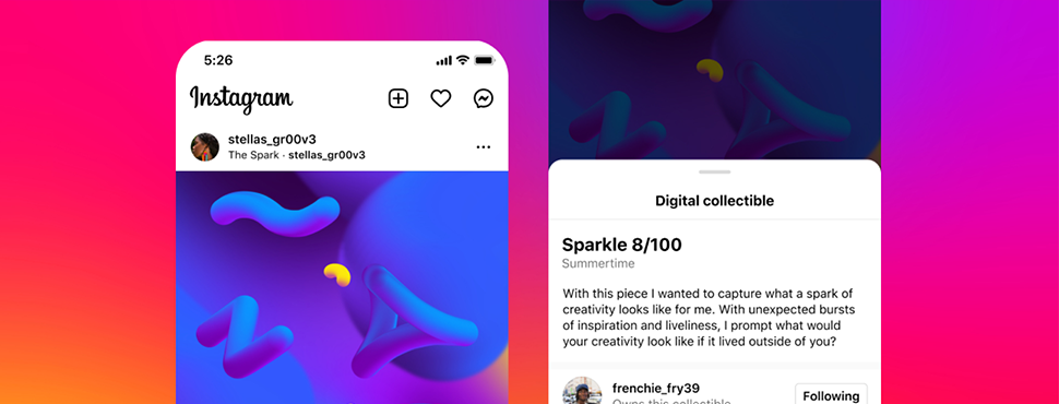 NFTのプロジェクトがインスタグラムをNFTのマーケットプレイスとして利用可能に｜NFT on Instagramが2022年にスタート