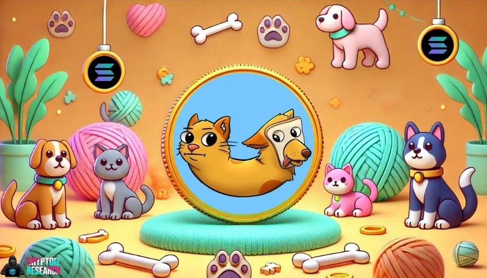 Ilustração do símbolo do Meme CATDOG.