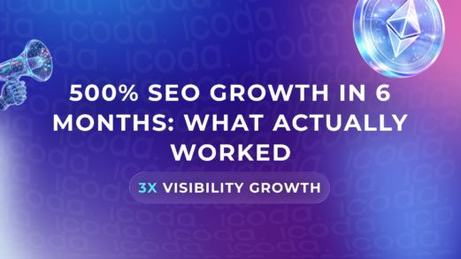 Case study cover: 500% SEO Growth in 6 Months: What Actually Worked — 3x Visibility Growth