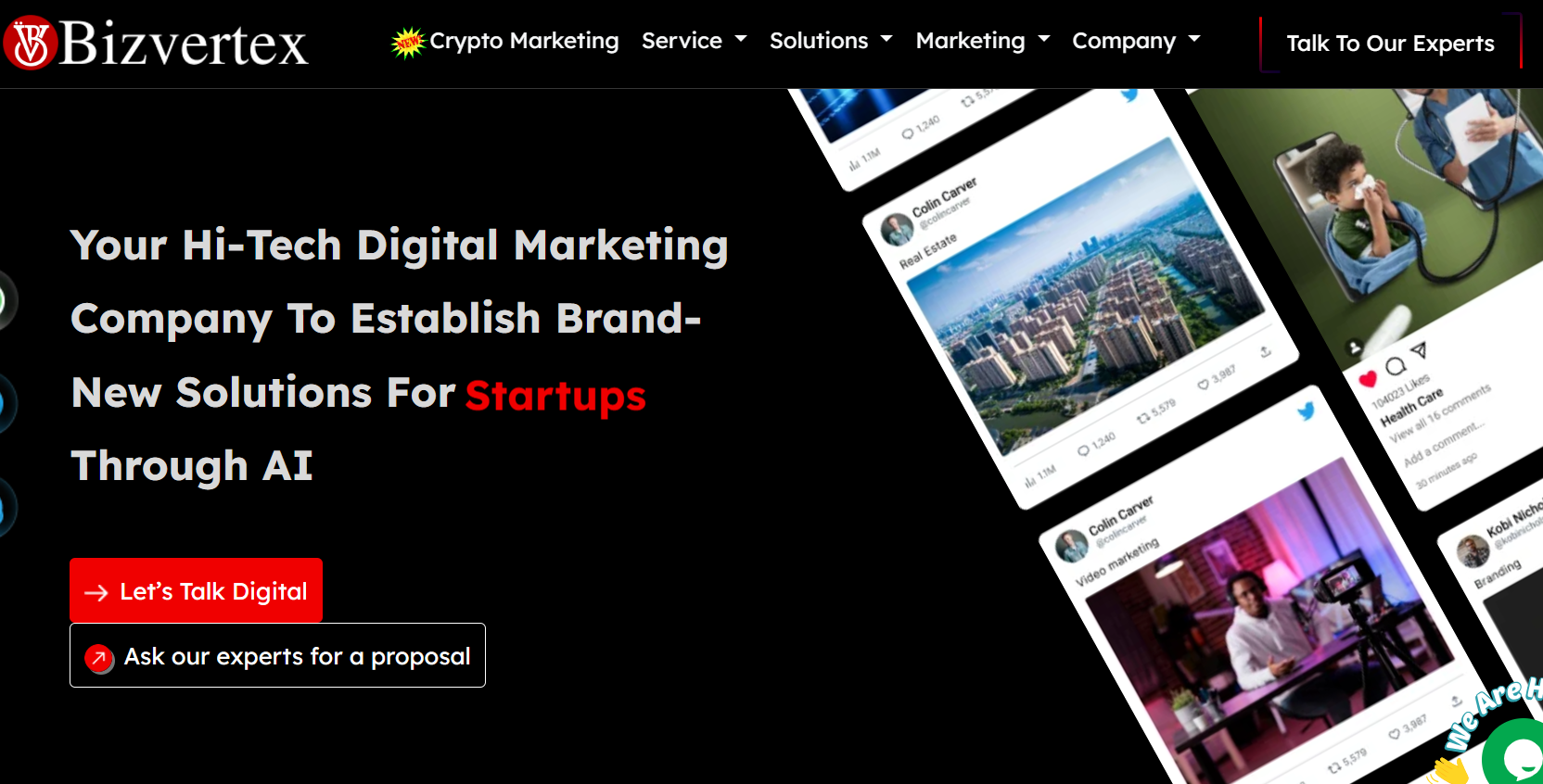 Bizvertex 小企业营销解决方案。