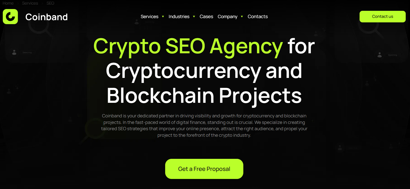 Agência de SEO para criptografia.