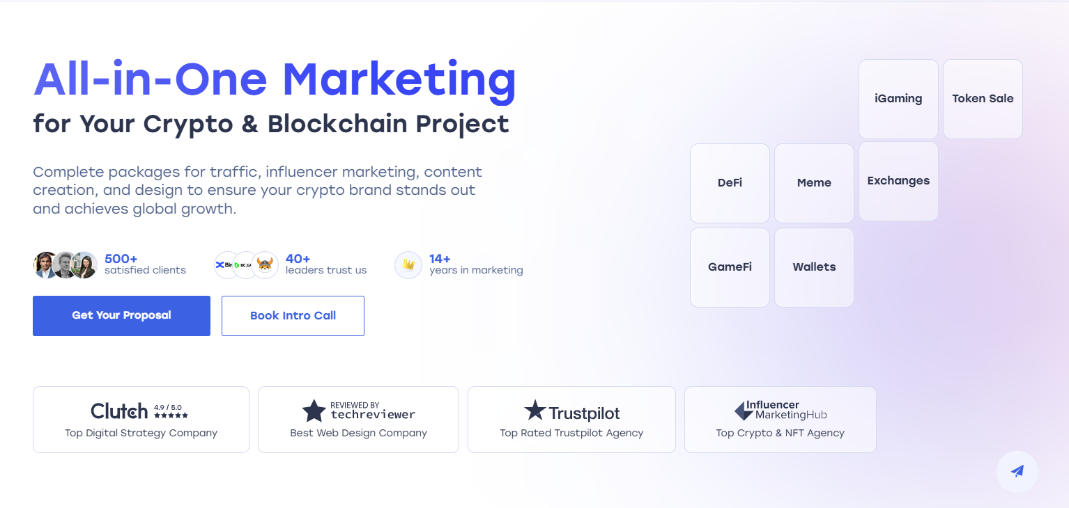 ICODA - best crypto marketing agency in 2025.