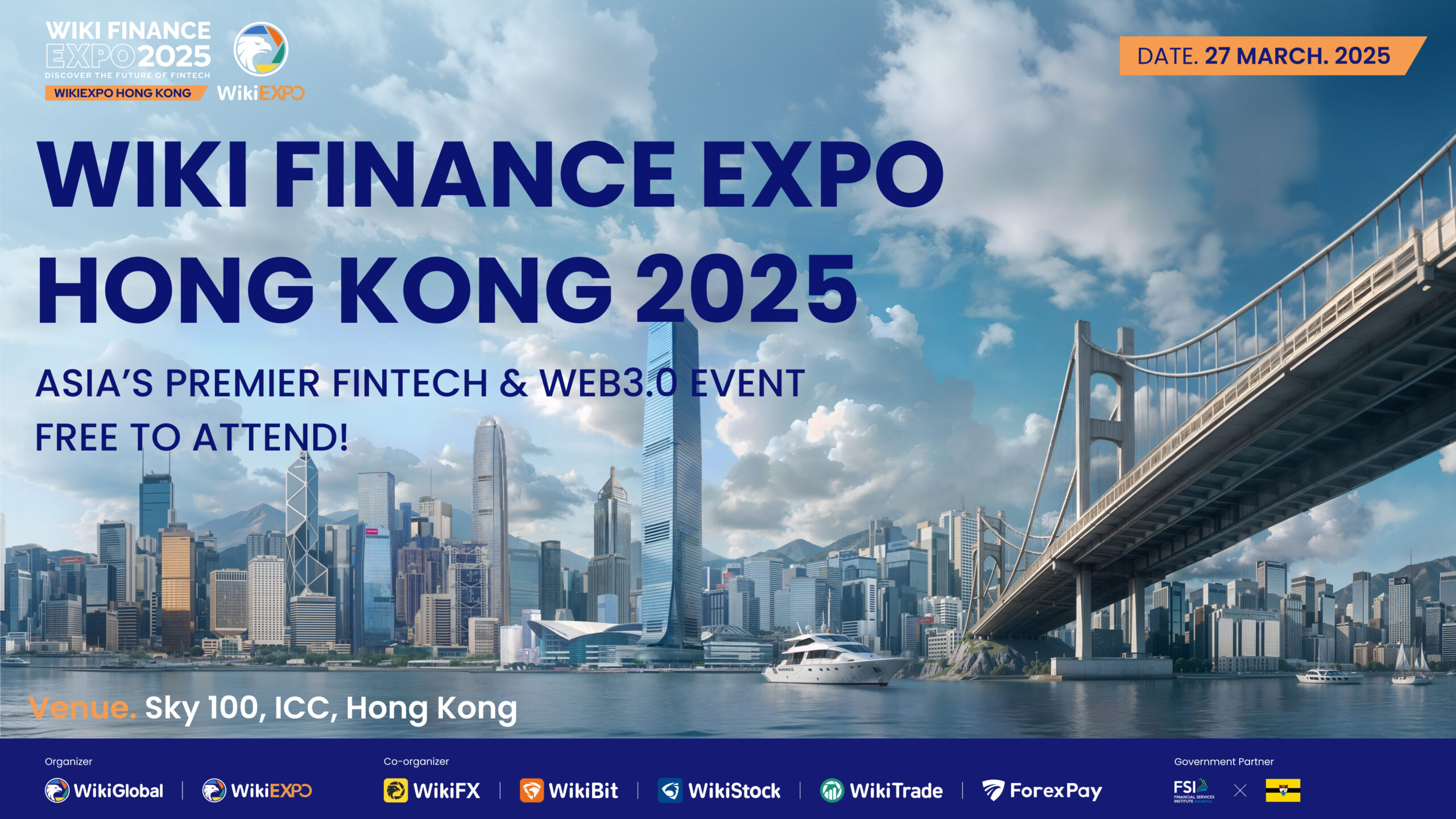 Wiki Finance Expo Hong Kong Free Tickets.