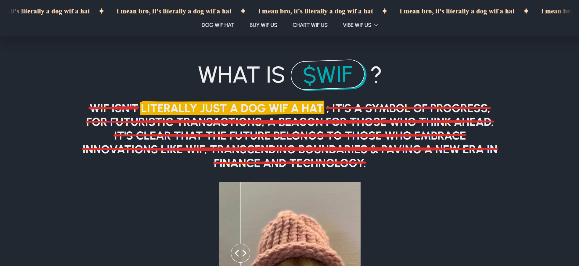 dogwifhat 主页具有柴犬备忘录的吸引力，是现在购买廉价加密货币的热门选择。