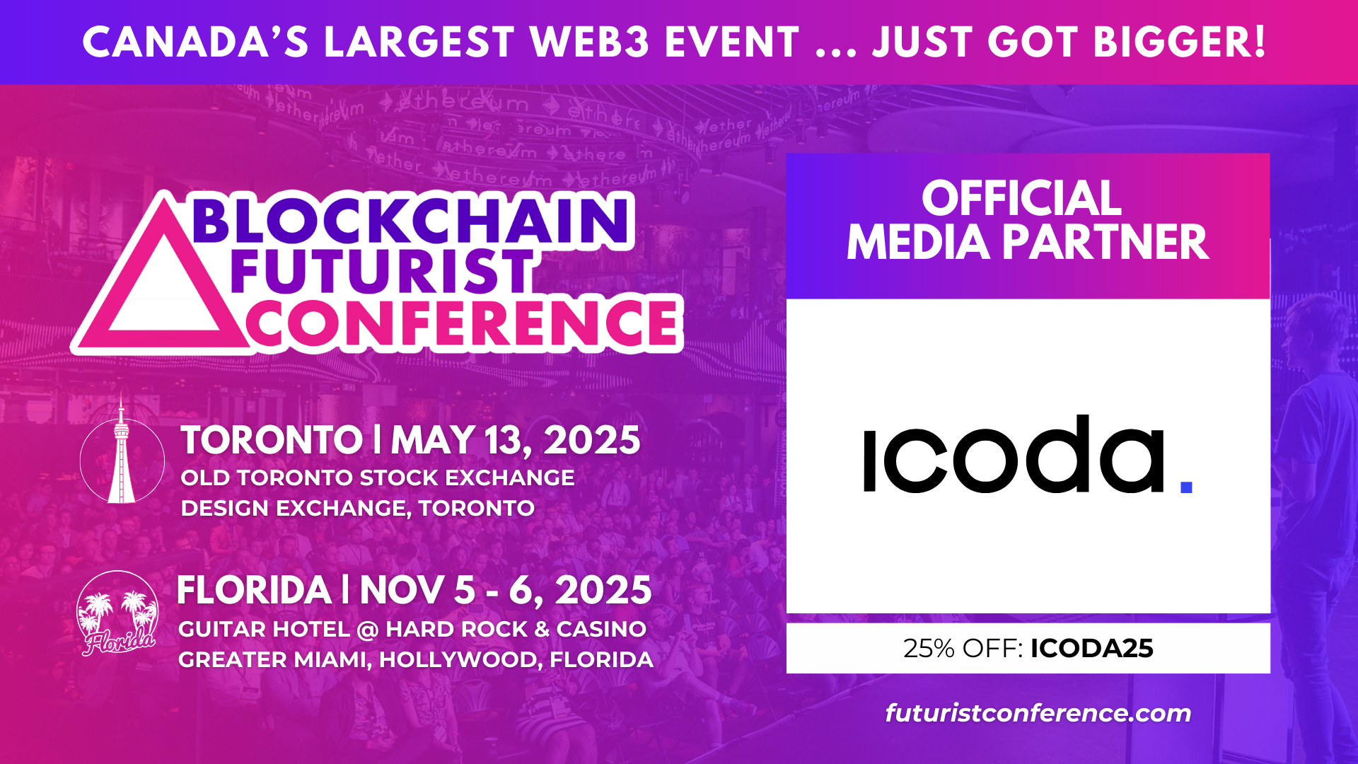 Blockchain Futurist Conference Promo Code.