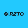 Blue and black RZTO logo symbolizing the global access of digital DePIN technologies as the best crypto presale in August.