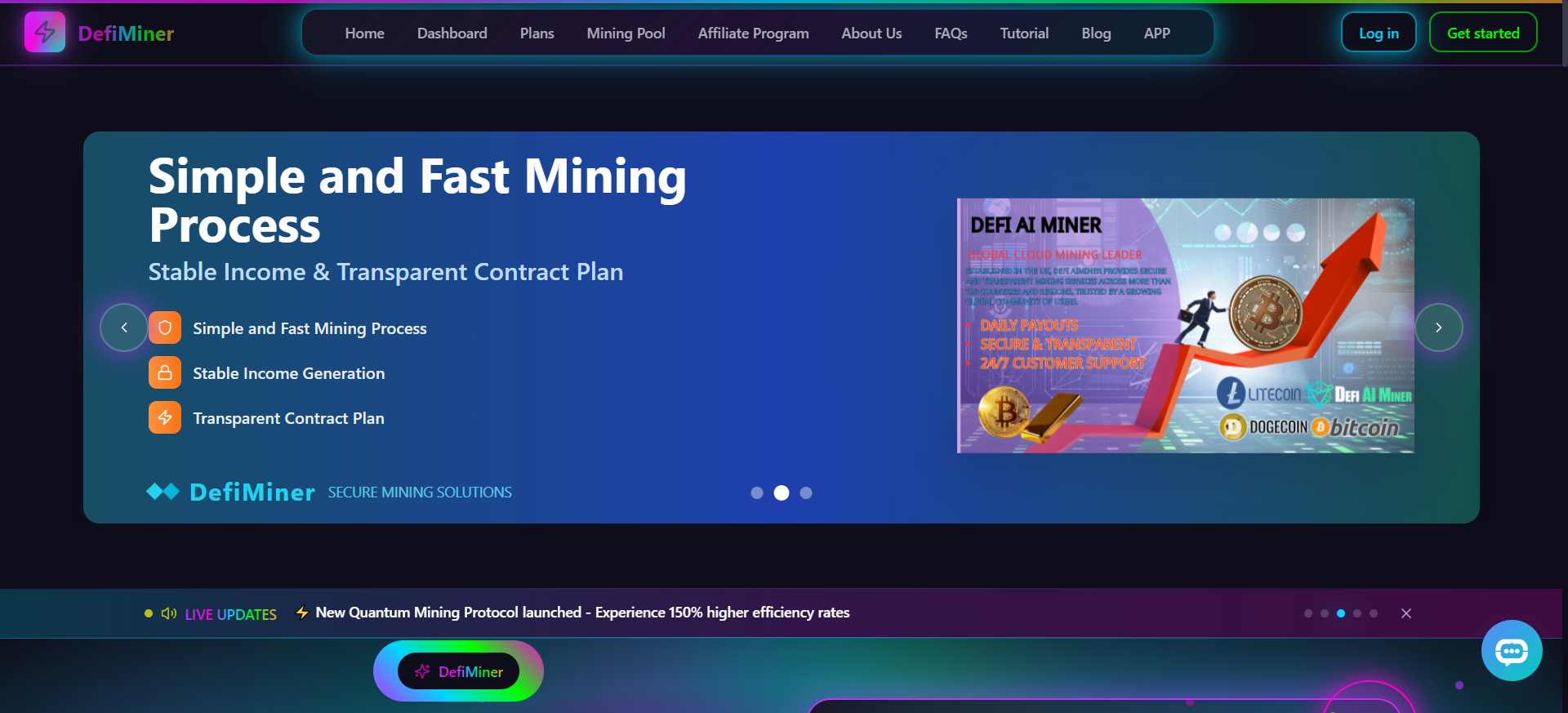 DefiMiner é a plataforma de mineração em nuvem número um do Reino Unido com a regulamentação FCA das melhores plataformas de mineração em nuvem 2025.