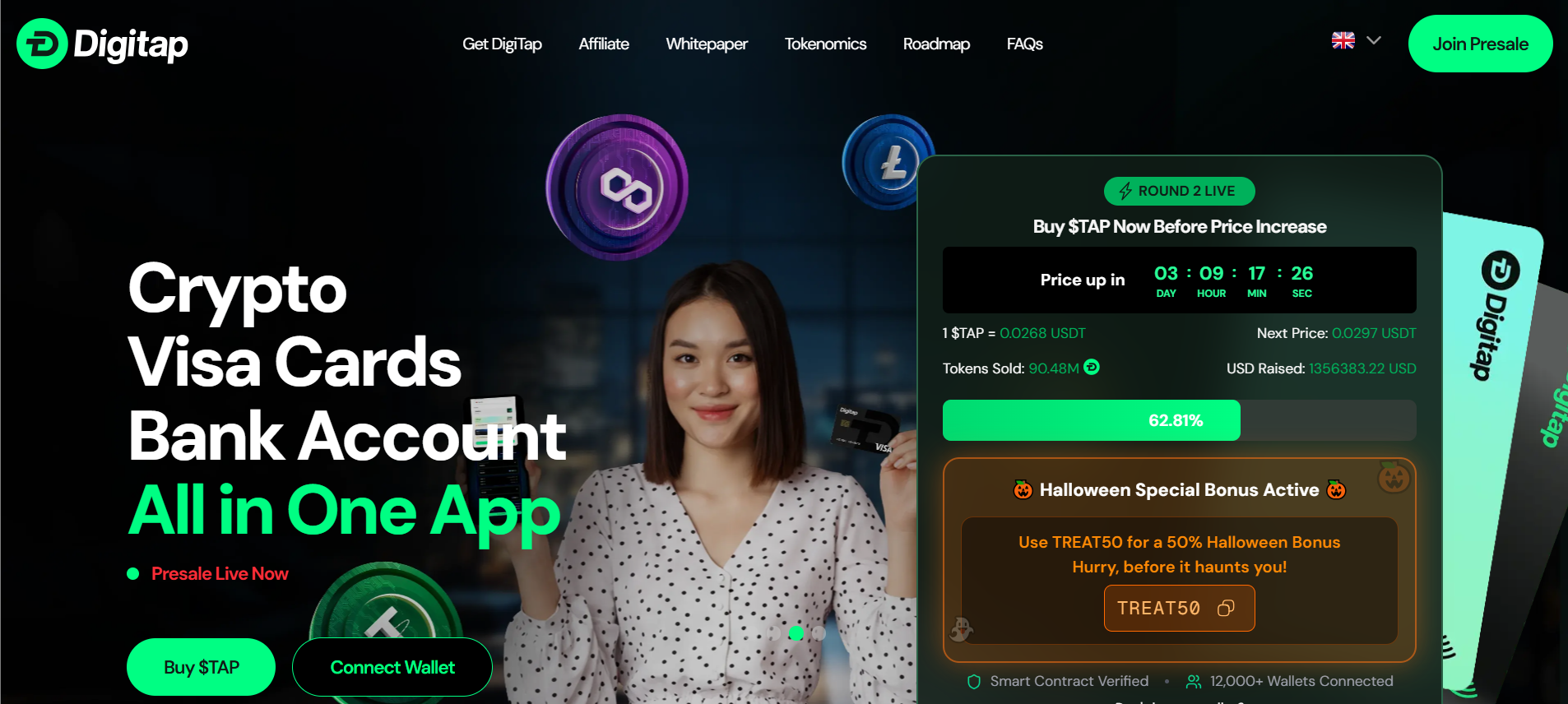 DigiTap A single, secure platform that unites crypto, fiat, and everything in between in your pocket.