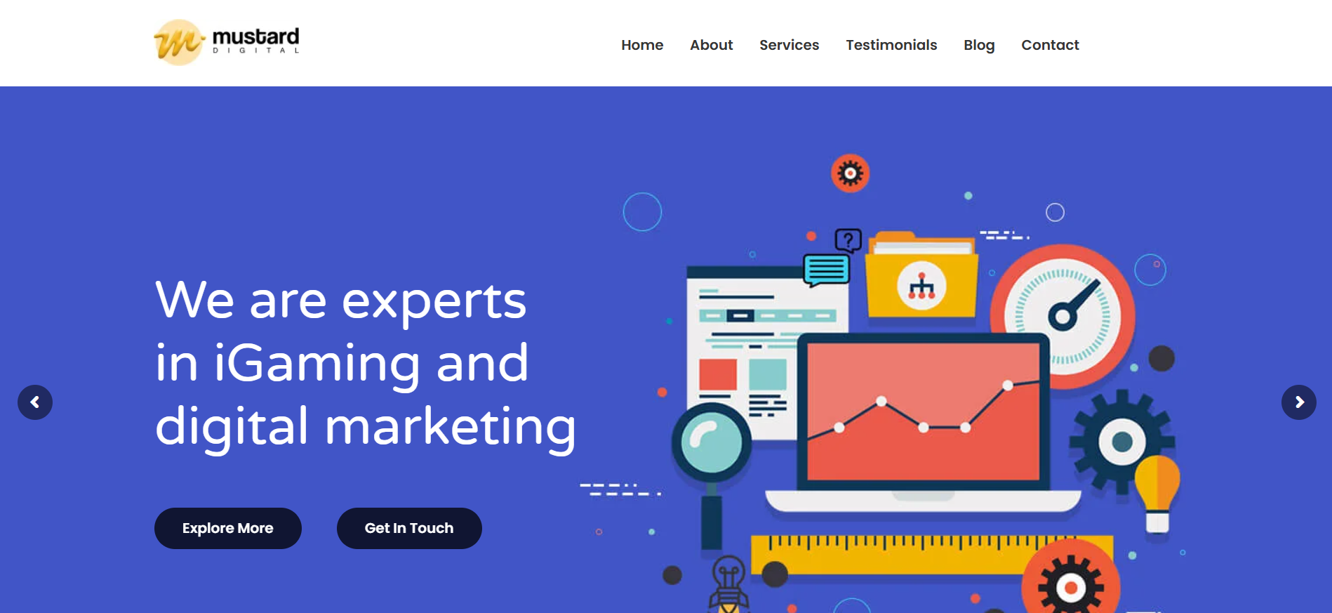 CD Marketing homepage featuring regional iGaming expertise and APAC market penetration strategies.