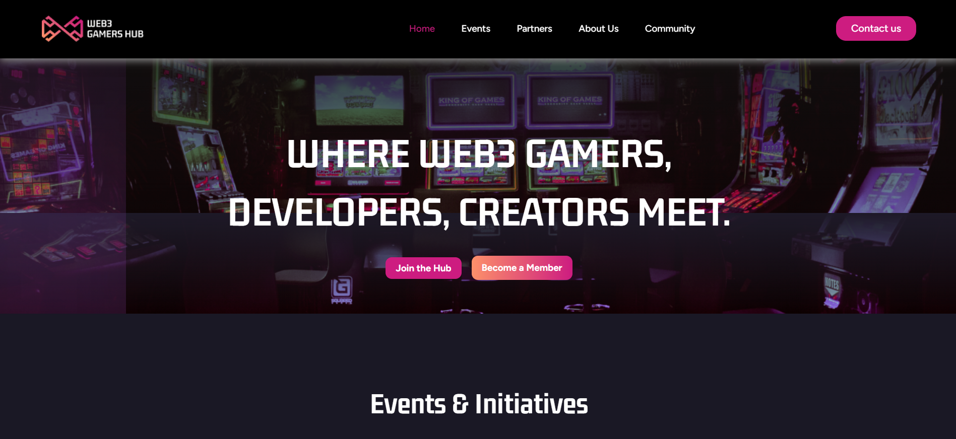 新加坡 2025 年区块链游戏和元宇宙活动 Web3 Gamers Hub - Web3 游戏玩家、开发者和创作者聚会的官方网站。