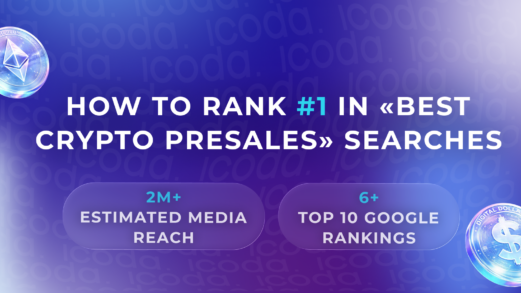 ICODA case study: How to rank #1 in best crypto presales searches — 2M+ estimated media reach, 6+ Top 10 Google rankings