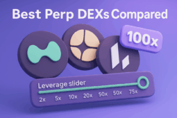 أفضل منصات DEX الدائمة مقارنة بخيارات الرافعة المالية من 2x إلى 100x لتداول المشتقات اللامركزية في عام 2025.