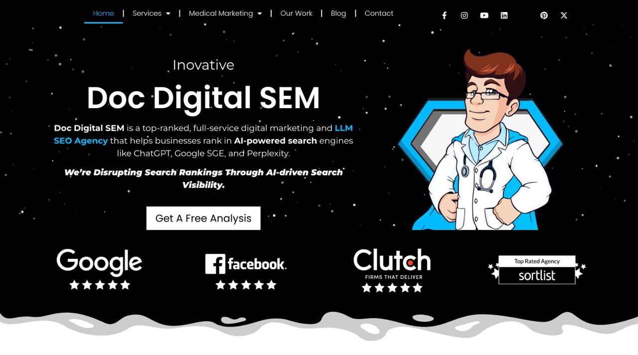 وكالة Doc Digital SEM المبتكرة لتحسين محركات البحث في محركات البحث بالذكاء الاصطناعي مثل ChatGPT و Google SGE.