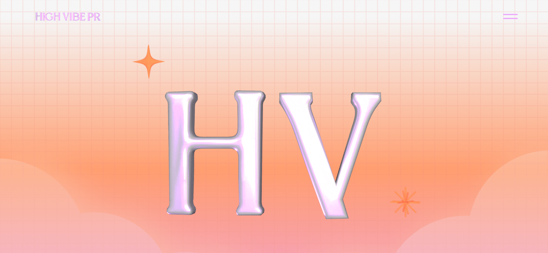 High Vibe PR homepage showcasing AI-optimized blockchain PR and Web3 gaming communications services.