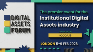Digital Assets Forum 2026 London — Institutional crypto and tokenization conference, February 5-6 — 15% discount with code ICODA15.