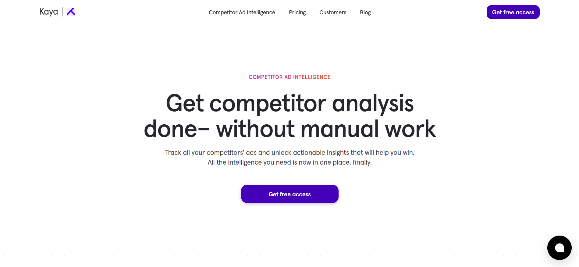 Kaya competitor ad intelligence platform providing AI-powered PPC marketing services and automated campaign optimization tools.
