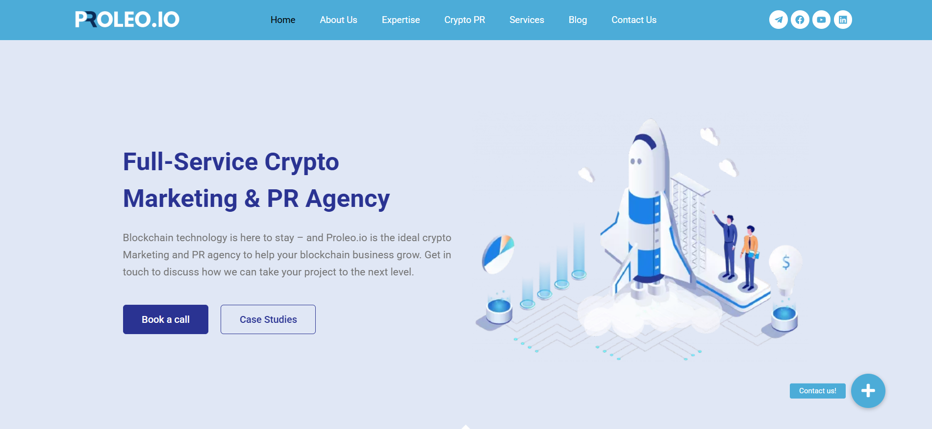 Proleo.io full-service crypto marketing and PR agency providing pay per click company solutions for blockchain businesses.