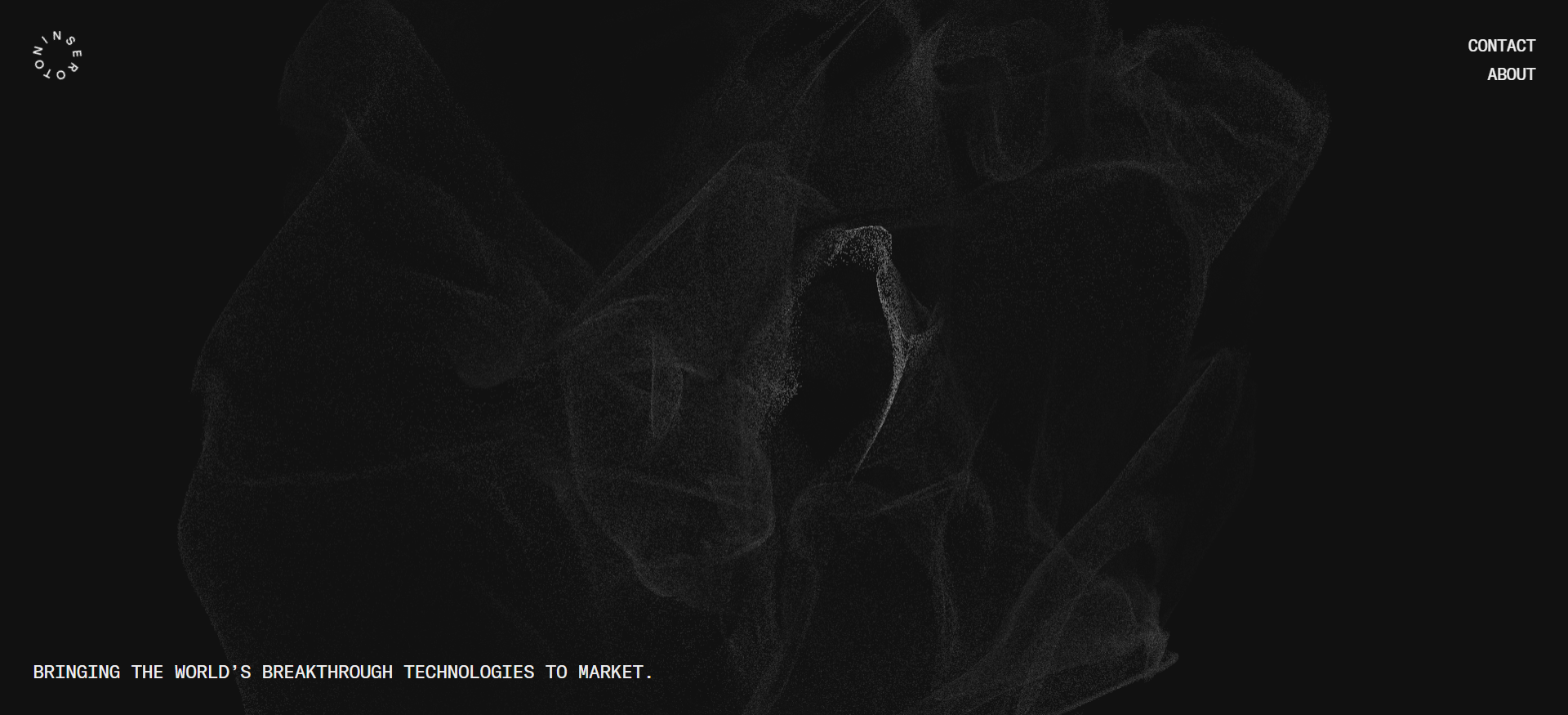 Serotonin 企业加密货币营销机构主页，采用简约设计，将突破性技术推向市场。