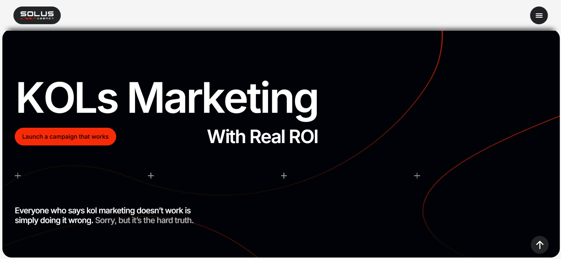 Solus Agency KOL marketing platform offering PPC agency services with measurable ROI for Web3 brands.