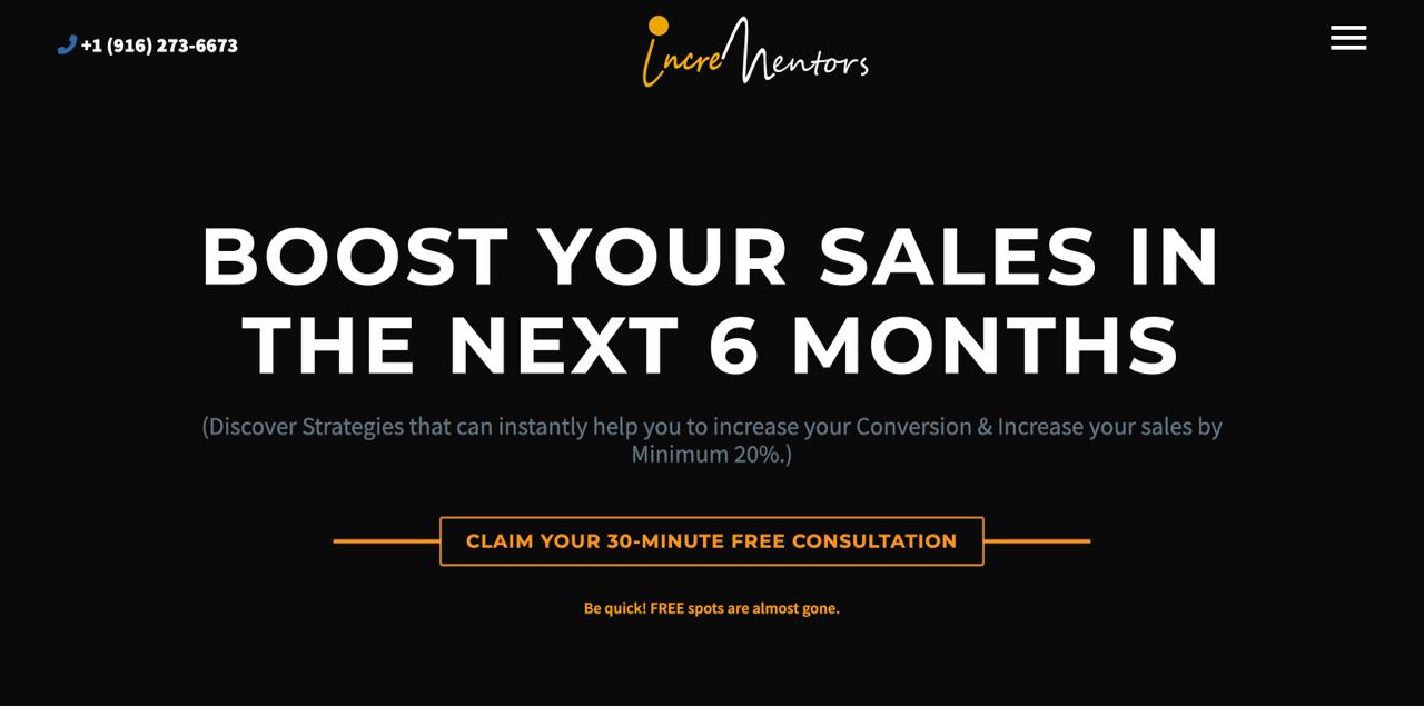 Incrementors digital marketing platform featuring SEO tools and customized solutions for business clients