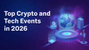 Top crypto and tech events in 2026 — ultimate guide to blockchain conferences, AI summits, and Web3 networking events in Dubai, Riyadh, Moscow, and Davos.