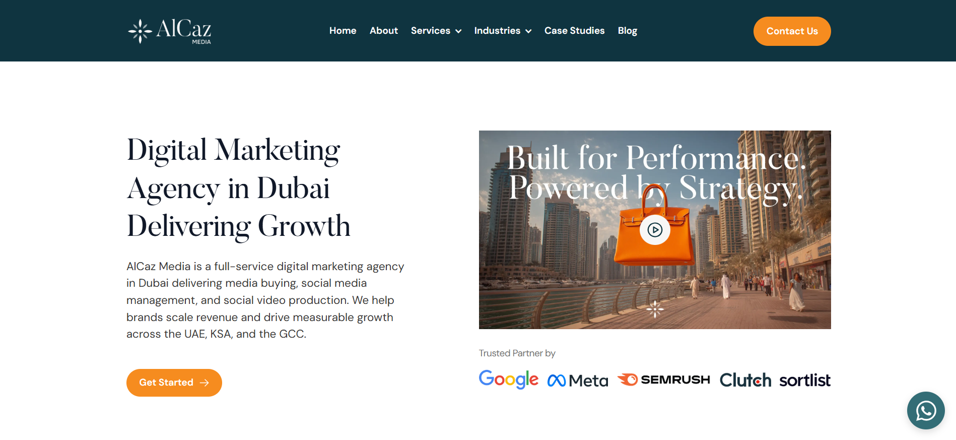 AlCaz Media full-service digital marketing agency in Dubai delivering performance-driven growth across UAE KSA and GCC.