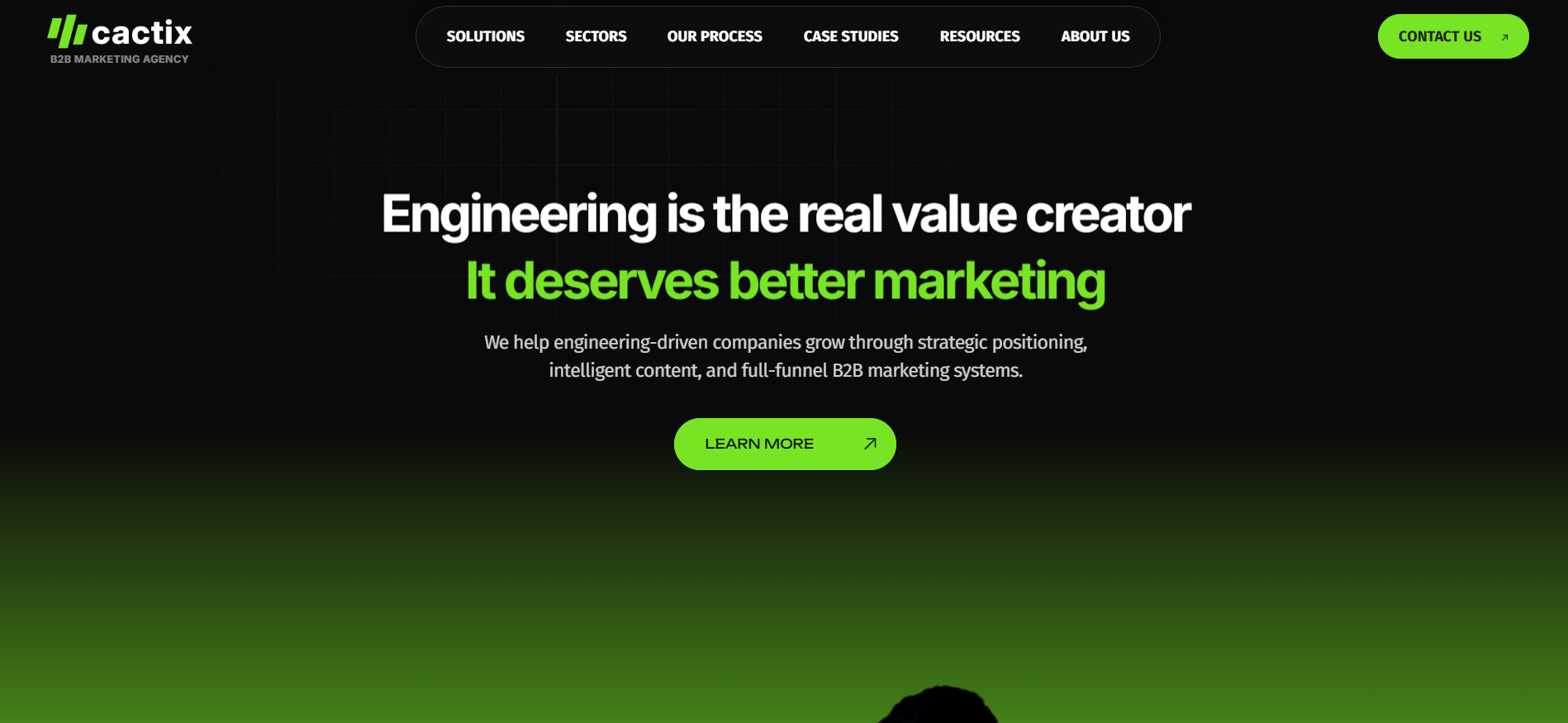 Cactix B2B marketing agency offering full-funnel content strategy and positioning for engineering-driven companies in Dubai.