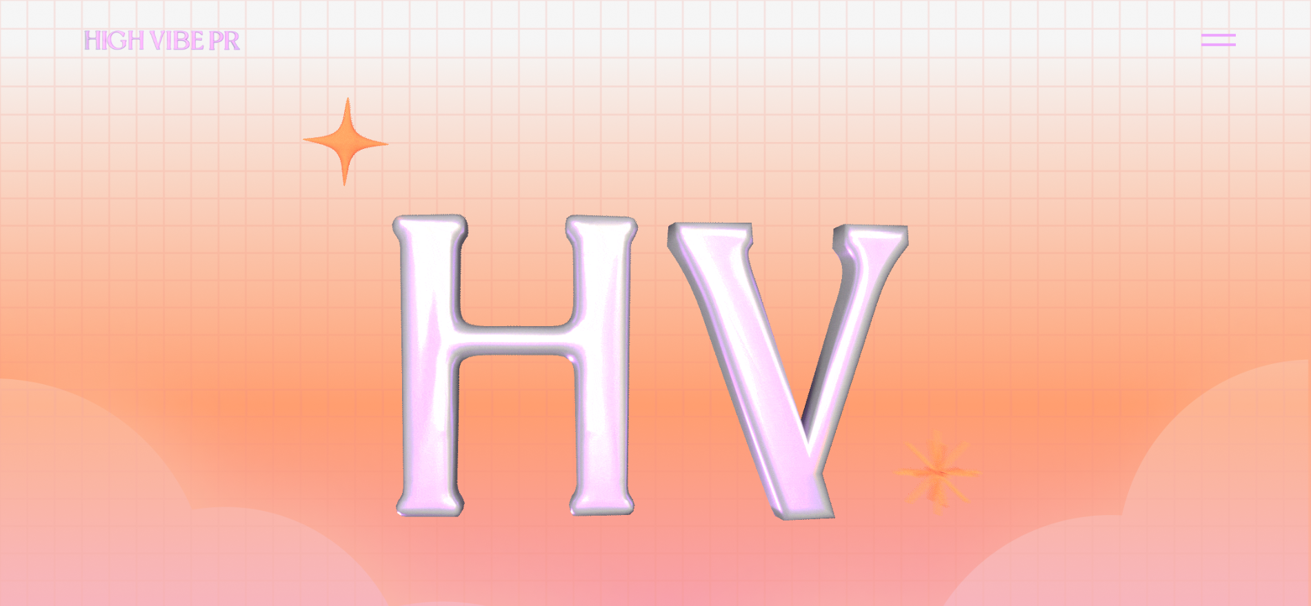 High Vibe PR minimalist branding for AI search optimization and LLM visibility marketing consulting firm.