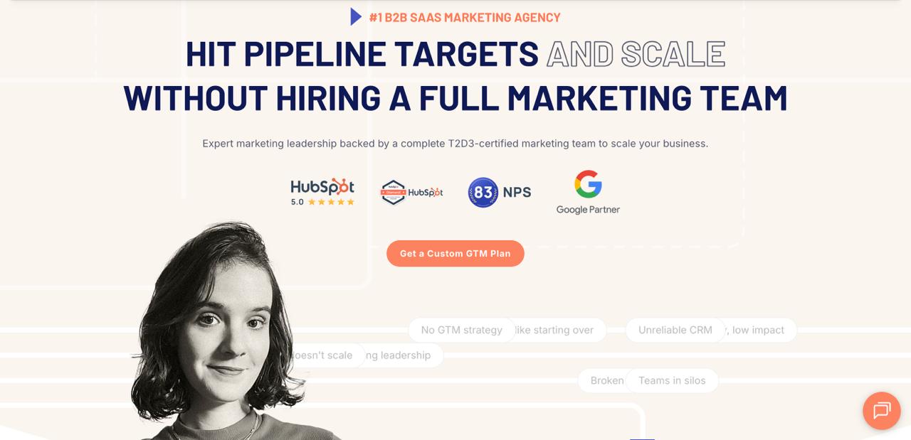 Kalungi 主页为具有复杂销售周期的 B2B 金融科技公司介绍人工智能驱动的基于账户的营销和 PPC 战略