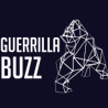 GuerrillaBuzz logo — geometric gorilla illustration with agency name in white on dark background.