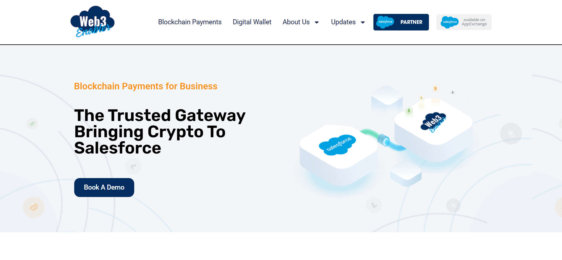 Web3 Enabler blockchain payments gateway for Salesforce enterprises — top crypto presales March 2026.