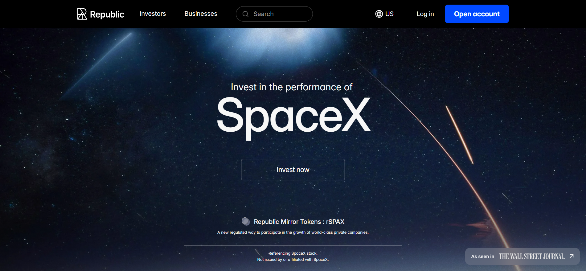 rSPAX Republic Mirror Token investing in SpaceX performance — best crypto presale March 2026.