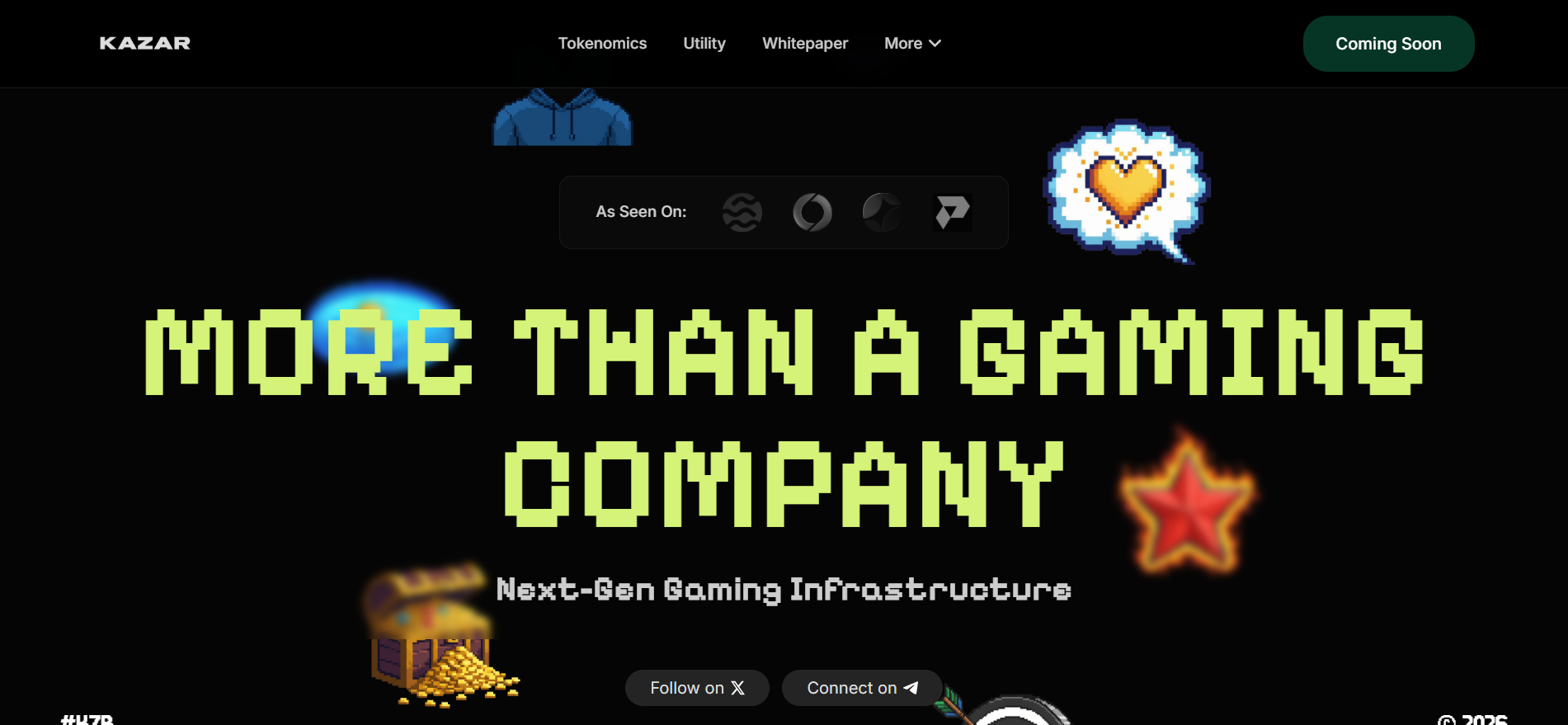Kazar Gamesは、Somnia Network上に構築されたWeb3ゲームバースと、Finceptor上の次世代ゲームインフラおよび$KZRトークンIDOを相互接続しました。