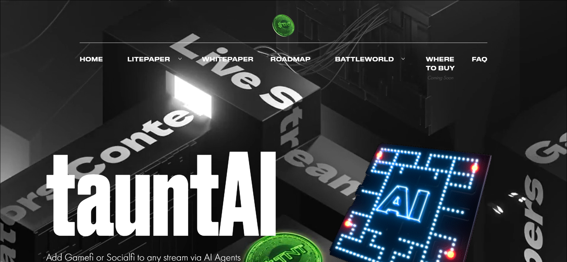 TauntAI GameFiとSocialFiのストリーミングオーバーレイは、AIエージェントを介してライブストリームに獲得予測と報酬を追加します。