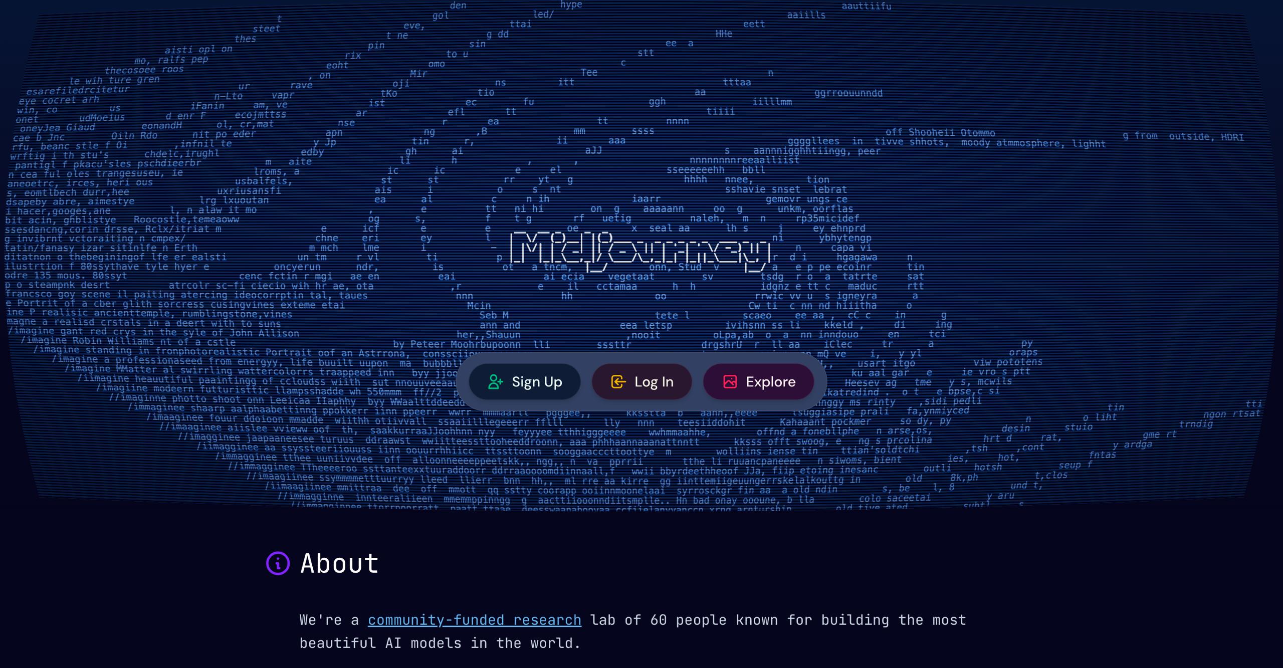 Plataforma de criação de imagens com IA generativa Midjourney - visuais fotorrealistas, referências de estilo e activos prontos para a marca