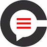 Crowdcreate crypto marketing agency logo — circular chat bubble icon.