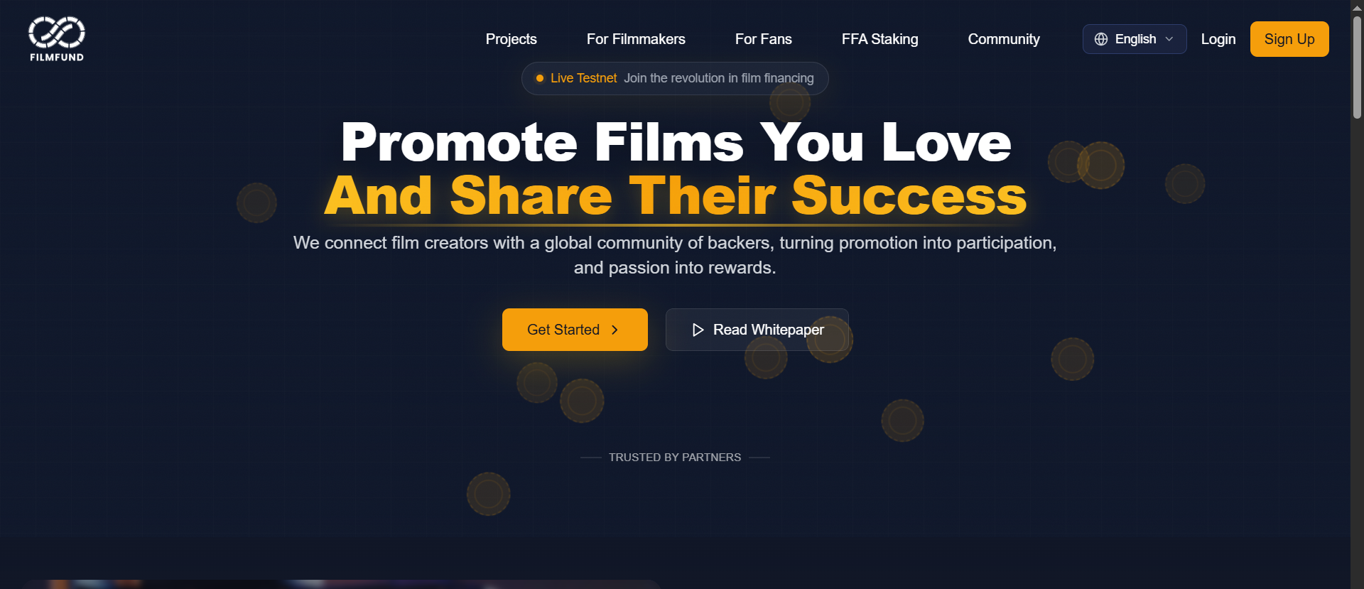 FilmFund Web3 platform for film financing and fan participation — best crypto presale May 2026 RWA pick.
