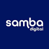Samba Digital global iGaming player acquisition agency logo — white text on navy.