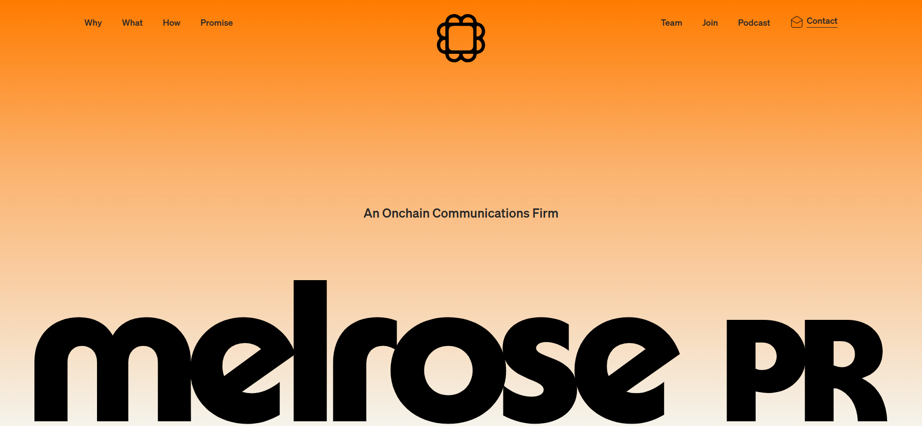 Melrose PR 主页 - 专注于 Web3 PR、区块链媒体关系和加密货币思想领导力的 onchain 传播公司。