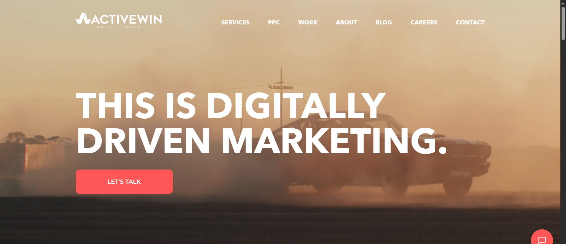 ActiveWin digitally driven marketing agency homepage — iGaming, finance, and sports PPC, SEO, and affiliate services.