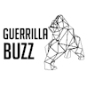 GuerrillaBuzz crypto PR agency logo — geometric low-poly gorilla illustration with bold Guerrilla Buzz wordmark.